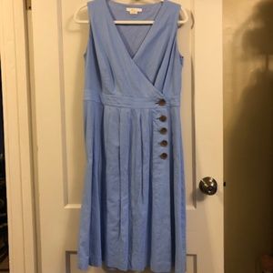 Boden Arwen Midi Dress in Hazy Blue - 10R